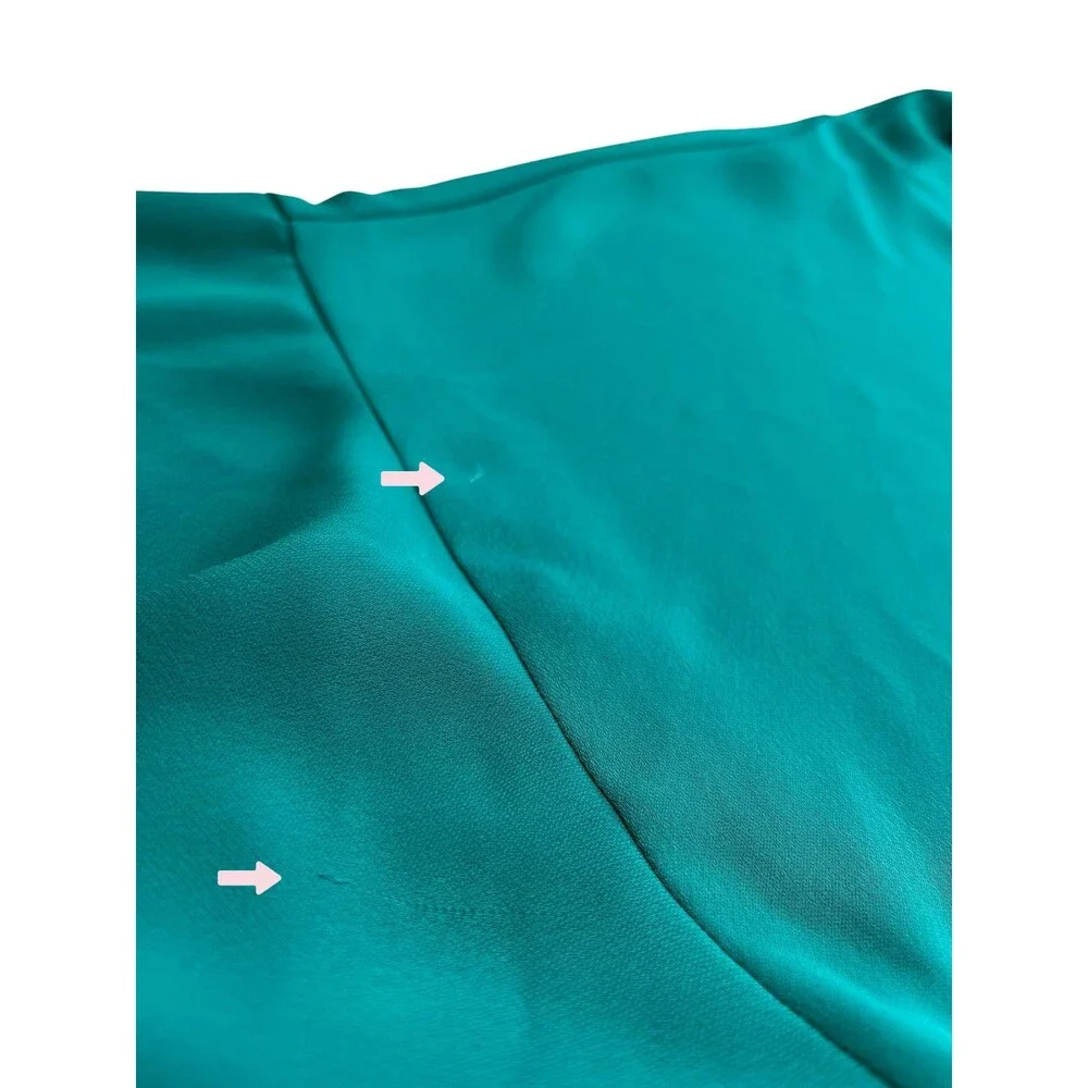 J. Jill Green Teal Blouse Size 3X Minimalist Workwear Resort Office Summer